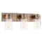 Nuvo Intersection 3-Light Vanity - Burnished Brass with Clear Glass 60/7533 - alternate 3